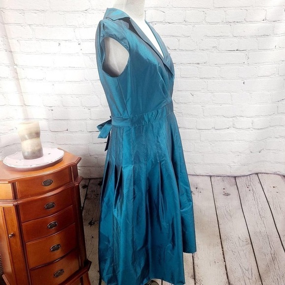 PS...STYLE Blue Fit and Flare Capped monochrome - Picture 12 of 15